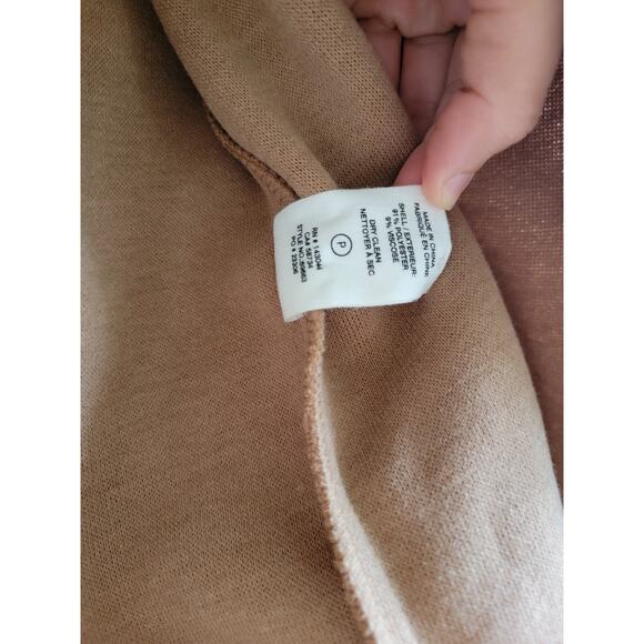 Avec Les Filles Oversized Boyfriend Cargo Utility Chore Cognac Brown Jacket Sm - Picture 5 of 6